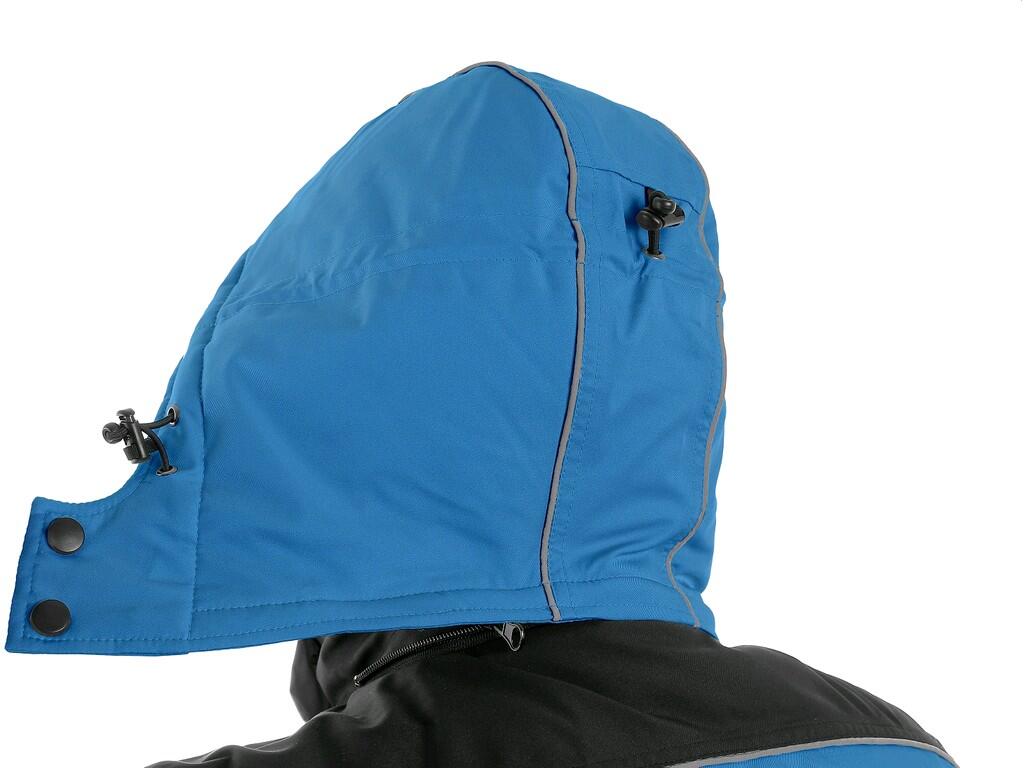 Bunda CXS BALTIMORE, pánská, středně modrá - černá, vel. 4XL